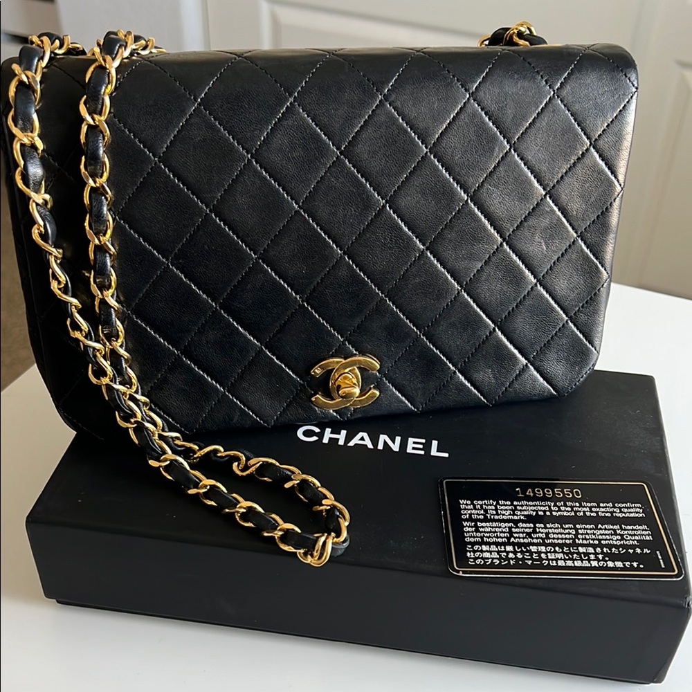 Chanel Black Quilted Leather Bag